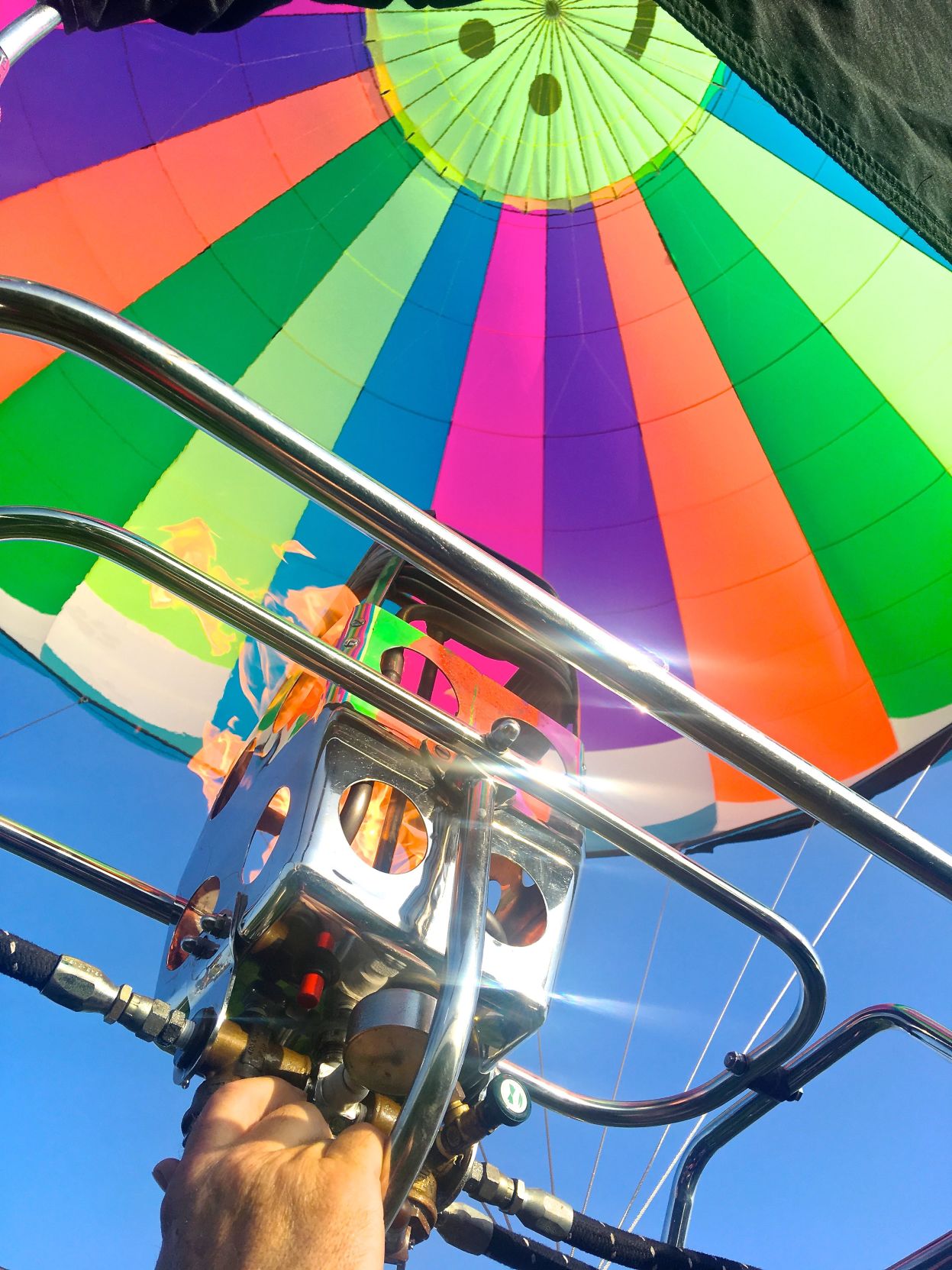 Heating the balloon